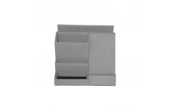 China Pu Leather Multifunction Desktop Organizer , Office Wireless Charger Pen Holder supplier