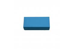 China Rectangle Blue French Macaron Paper Gift Box Packaging With Insert Tray supplier