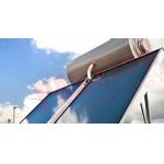 Laser Welding Flat Plate Solar Collector Blue Titanium Coating Solar Heating Collector for sale