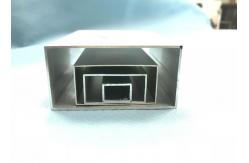 China Wooden Grain Square Aluminum Extrusions With Alloy 6060 6061 6063 6082 supplier