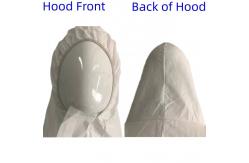 China Zipper Closure CE Disposable White Microporous Protective Coverall For Breathability supplier