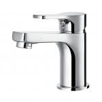 Single-Lever Mixer Tap Bathroom Wash basin Faucet Chrome Space-Saving for sale