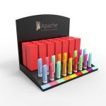 Retail Store Cosmetic Display Rack Wood Various Lipstick Display Stand For Shop for sale