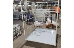 China Transport Duty Foldable Rolling Cage Storage Powder Coated Finish supplier