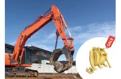 China OEM Q355B NM400 Mechanical Stone Grapple , Mechanical Grab For Excavator supplier
