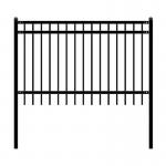 Outdoor Security Fence With Metal Iron Aluminium Panel Tubular Garrison For Home Garden Plastic Frame Steel Driveway Gates for sale