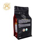 Block Bottom Customize Coffee Packaging Bags 250g 500g 1000g 1kg With Valve for sale