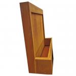 Wooden Crate Package Corten Steel Water Feature In Modern Design
