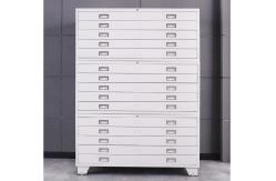 China Multi Layer 0.069cbm Ergonomic Handle Metal Drawer Cabinet Knocked Down Structure supplier