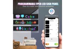 China Bluetooth App Controlled LED Display for Clothes and Backpack in Flexible Design supplier