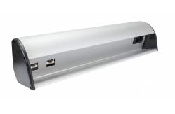 China Desktop Rack Mount Power Strip , Desk Mounted Power Sockets Electroplate Surface Treated supplier