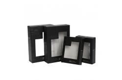 China 6x4x3 Black Shipping Tuck Top Mailer Box Custom With Window supplier