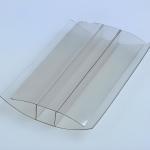 4mm To 16mm Clear Versatile Polycarbonate PC Plastic Profiles H Connecter Customization for sale