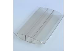 China 4mm To 16mm Clear Versatile Polycarbonate PC Plastic Profiles H Connecter Customization supplier