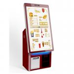 Sleek Android/Win7/8/10 Self Ordering Kiosk with Custom Customer s Logo for sale