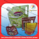 Customized Stand Up Spout Pouch Packaging With Bottom Gusset For Food for sale