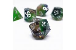 China Green Resin Digital Dice Set Multi -Faceted Tablet Game Dice#Rpg#Dnd#Coc supplier