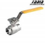 High Performance Manual Two Piece Stainless Steel Industrial Ball Valve for sale