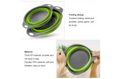 China Heat Resistant Portable TPR PP Collapsible Colander Strainer supplier