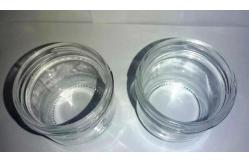 China High Transparent Caviar glass Jar standard 120ml With Metal Lid supplier