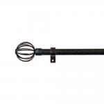 1 - 6 Meter Twisted Curtain Rod Finials Round Shape Curved With Accessories for sale