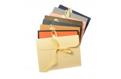China Paperboard Envelope Custom Paper Pouch With Ribbon Closure supplier