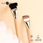 Customizable Synthetic Hair Makeup Brushes With Wooden Handle And Shiny Gold Ferrule for sale