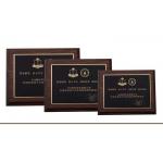 Personalized Solid Blank Wooden Shield Plaque With Custom Metal Decoration for sale