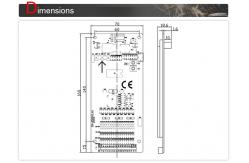 China 5'' Vertical 7 Segment LED Display Elevator Display With Blue Background supplier