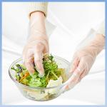 Hygienic TPE Clear Plastic Disposable Gloves Food Safe Dust Free for sale