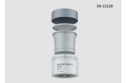 China 100g 150g 200g Double Wall Refillable Empty Plastic Jars With Lids supplier