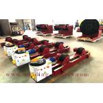 10 Tons Lead Screw Pipe Welding Rollers With PU Wheels , Tanker Turning Rolls Stand for sale