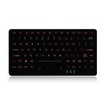 Military Level EMC Keyboard Stainless Steel Back Plate Rubber Backlight for sale