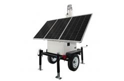 China Customized Mobile Solar Surveillance Trailer With 3*200W Solar Panels supplier