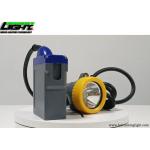 Laser Engraving LOGO Miners Cap Lamp 15000lux Flame Resistant IP68 With Cable