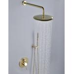 Brush Black Golden SUS OEM Hot Cold Shower Set for sale