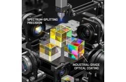 China Manufacture Optical Glass Cube Beam Splitter Glass Prism Custom X Cube Photography supplier