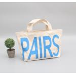 Personalized Reusable Canvas Shopping Bags , Washable Cloth Grocery Bags for sale