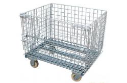 China Line Dia 5.8mm Wire Mesh Pallet Containers Stacking Bins Medium Duty supplier
