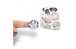 China 1000pcs Flexo Printing Adhesive Label Sticker Custom Plastic Round SGS supplier