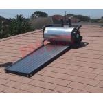Integrated Pressurized Flat Plate Solar Hot Water Blue Titanium Solar Collector for sale