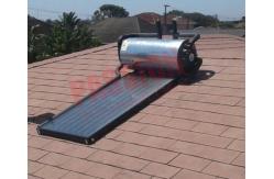 China Integrated Pressurized Flat Plate Solar Hot Water Blue Titanium Solar Collector supplier