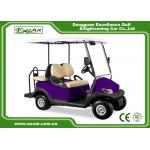Purple Battery Operated Electric Golf Car 48V Mini Club Car 4 Seater for sale