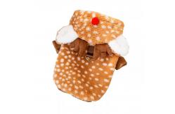 China Fall / Winter Christmas Elk Pull Down Fleece Christmas Funky Clothes For Pets supplier