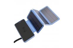 China High Capacity 50000mah Solar Powerbank Foldable Solar Power Bank With LED Light supplier