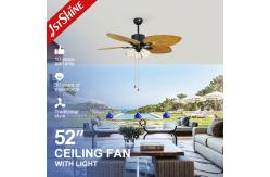 China Silent Motor Remote Control Classic Ceiling Fans With Light Five Blades supplier