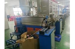China FTTH Drop Fiber Optic Cable Machine , Low Noise Wire Making Machine supplier