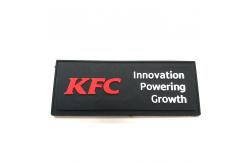 China 3D Print Applique Textured Badges Labels PVC Patches On Sew Garment supplier