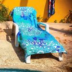 Summer Large Sublimation Quick Dry Microfiber Beach Towel With Logo Custom Print