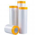LLDPE Pre Taped Masking Film 2 Inches Moisture Proof Protecting Surfaces During Painting for sale